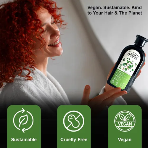 Vista 4 de Champú anticaspa de brotes de abedul y aceite de ricino 11.83 onzas líquidas Fortalece el cabello, hidrata y combate la caspa. Ingredientes
