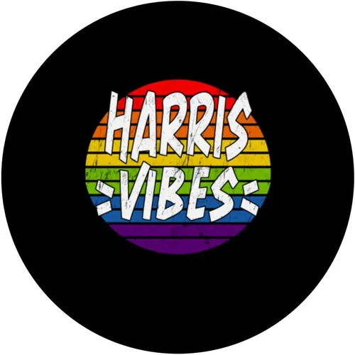 Vista 3 de Harris Vibes Matching Squad Family Reunion Last Name PopSockets Swappable PopGrip