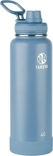 Vista 63 de Takeya Actives Botella de Agua con Tapa de Boquilla, Botella con Doble Aislamiento de Acero Inoxidable, Apta para Lavavajillas y Sin BPA, Botella