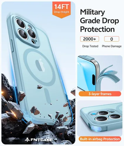 Vista 583 de FNTCASE Funda para Motorola Moto G-Stylus-5G-2025: Funda magnética translúcida mate a prueba de golpes para Moto G Stylus 2026, funda protectora