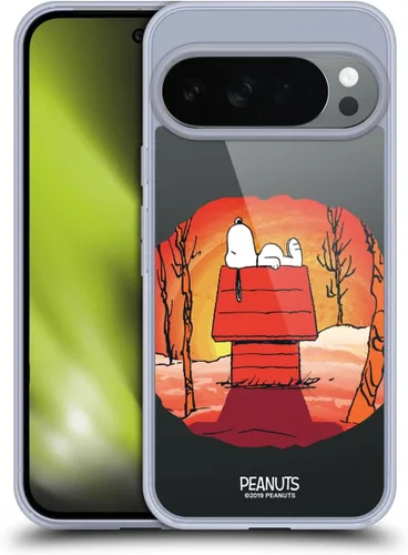 Vista 74 de Head Case Designs Funda de gel Spooktacular con licencia oficial de Peanuts Linus y Snoopy [protección de grado militar] compatible con Google Pixel