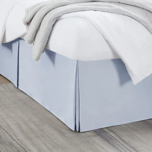 Vista 47 de Nestl Falda de cama individual blanca – Falda de cama de tamaño individual de 14 pulgadas de caída – Faldas de cama de microfibra cepillada – Falda