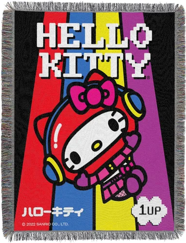 Vista 9 de Northwest Manta tejida para tapiz, 48 x 60 pulgadas, Kuromi So Sassy Kuromi Tan Sassy