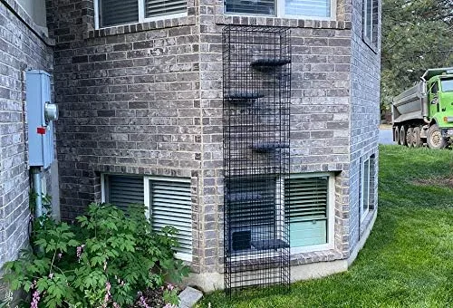 Vista 3 de 8" X 22" X 96" Catio Tower Outdoor Cat Recinto