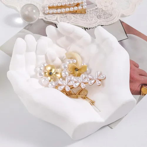 Vista 5 de Molde de resina de silicona grande para maceta, molde de silicona para cemento, forma de mano, molde de arcilla de hormigón, molde creativo