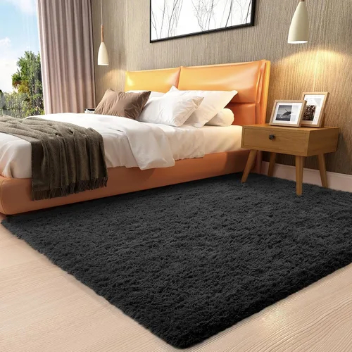 Vista 146 de Ophanie - Alfombras para sala de estar, antideslizante y suave, de felpa grandes y peludas para dormitorio, peludas para niños y niñas, decoración