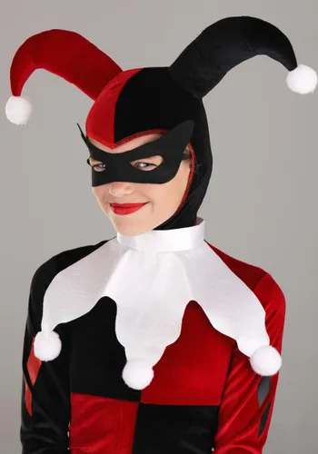 Vista 4 de Disfraz Deluxe Infantil de Harley Quinn Multicolor