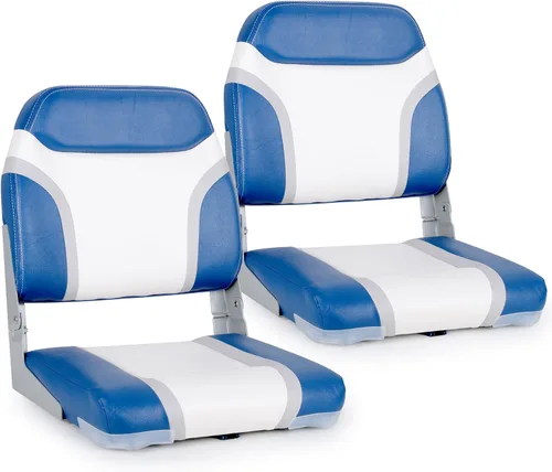 Vista 12 de NORTHCAPTAIN T1 Deluxe Asiento plegable para barco con respaldo bajo, tornillos de acero inoxidable incluidos