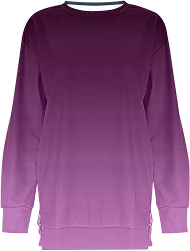 Vista 4 de Sudadera con capucha de manga larga para mujer, con cordón y cordón ajustable, con bolsillos, ropa de otoño