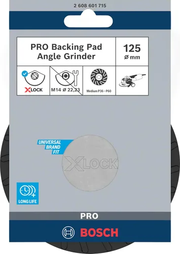Vista 2 de Bosch X-LOCK 2608601715 - Almohadilla de goma (4.9 pulgadas de diámetro, media)