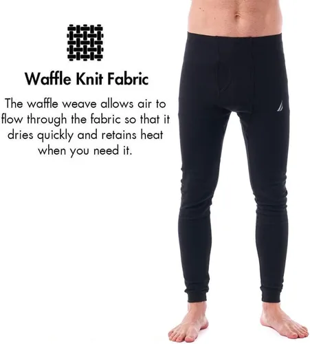 Vista 4 de Nautica Pantalones térmicos de 1 pieza con cintura elástica para hombre