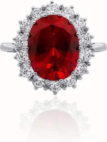 Vista 7 de Tienda Collection Platinum-Plated Sterling Silver Celebrity Kate Ring made with Infinite Elements Zirconia Accents