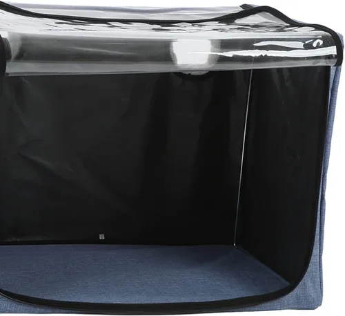 Vista 8 de Caja de nebulización para cachorros, inhalación de oxígeno para mascotas pequeñas, caja de atomización para gatos y perros, máquina de inhalación