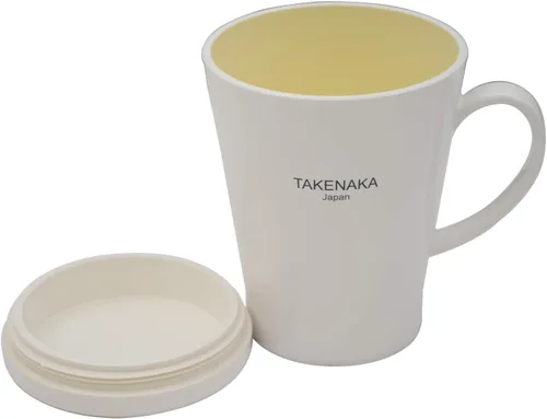 Vista 2 de TAKENAKA Taza con tapa de Bento Box de Japón (blanco coco)