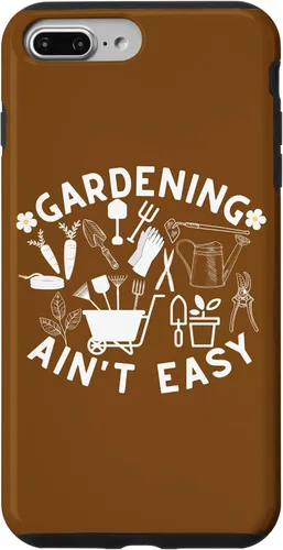 Vista 9 de Funda gráfica de jardinero con diseño floral vintage para iPhone 14 Gardening Ain't Easy