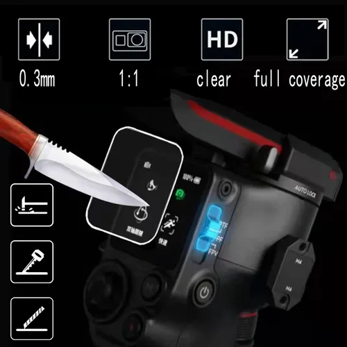 Vista 5 de Protector de pantalla para DJI RS 3 Mini RS 4 Mini, vidrio templado antiarañazos Clera Hard Protector Film Shield Cover (3 unidades)