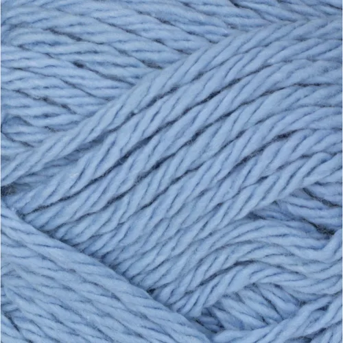 Vista 2 de Bernat Handicrafter - Hilo de algodón sólido, 1.75 onzas, calibre 4, mediano, 100% algodón, azul francés