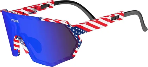 Vista 14 de X-TIGER Gafas de sol polarizadas de béisbol para jóvenes, UV400, para niños, niñas de 8 a 12 años, para sóftbol, ciclismo, deportes