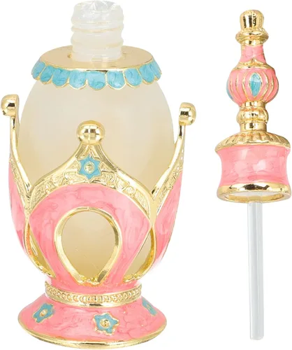 Vista 14 de Healifty - Botella de aceite esencial, botella de perfume de vidrio creativa, cosmética recargable para viajes, hogar, oficina, fiestas, bodas 0.4