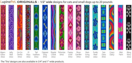 Vista 3 de Lupine - Arnés para perro pequeño de 1/2" de ancho con circunferencia de 12-18