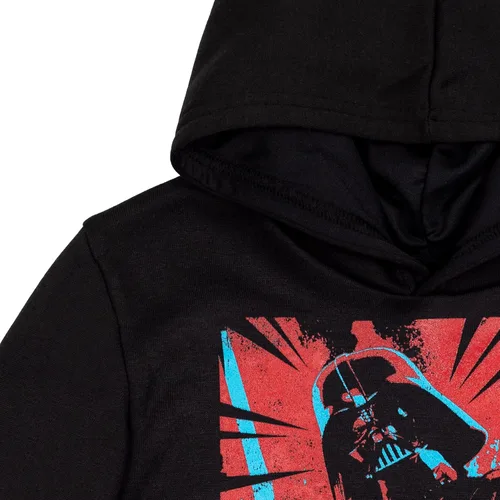 Vista 4 de STAR WARS Sudadera con capucha de forro polar para niños