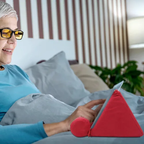Vista 3 de Gavigain Soporte de almohada para tablet, soporte para tableta de teléfono para regazo de hasta 10 pulgadas para iPad, tabletas, Kindle, lectores