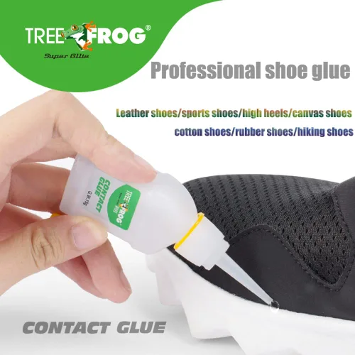 Vista 2 de Tree Frog - Pegamento flexible para zapatos de 0.53oz, suela transparente, fórmula de reparación de secado rápido que funciona en segundos