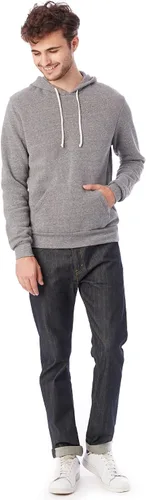 Vista 4 de Alternative Sudadera con capucha para hombre, estilo vintage de rizo lavado Challenger