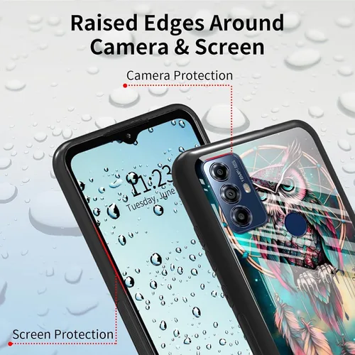 Vista 53 de Funda para Motorola Moto G Stylus 5G 2021 de vidrio templado, funda negra con diseño de mujer negra africana para mujeres y hombres, antiarañazos, a