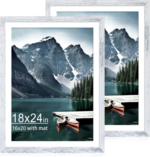 Vista 80 de iRahmen - Juego de 2 marcos de fotos de 4 x 6, marco de madera negro con cristal de alta definición, para mostrar fotografías de 3.5 x 5