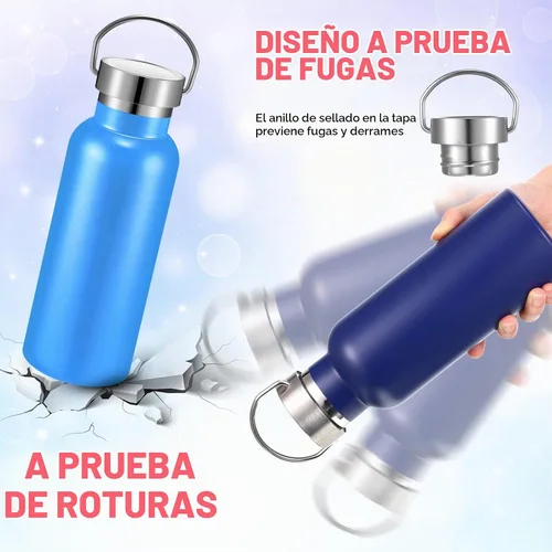 Vista 4 de Mimorou Paquete de 10 botellas de acero inoxidable aisladas de 17 onzas, 10 10
