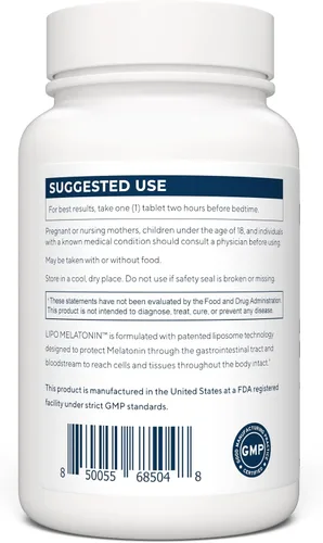 Vista 3 de Renue By Science Melatonina Suplemento de melatonina liposomal 90 cápsulas de melatonina de alta resistencia – 1 mg de melatonina por porción