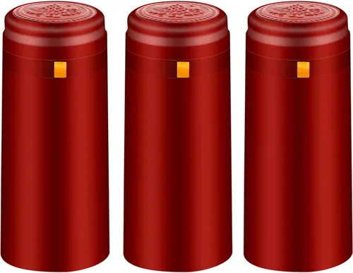 Vista 12 de Cápsulas termorretráctiles de PVC, 120 unidades de fundas retráctiles de vino negro mate, tapas transparentes para botellas de corchos, cápsulas