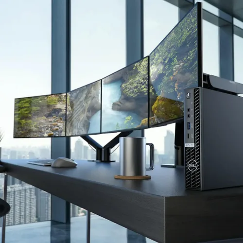 Vista 8 de Dell OptiPlex 7000 Computadora de sobremesa Intel Core i5 de 12ª generación i5-12500T Hexa-core (6 núcleos) 2 GHz - 16 GB RAM DDR4 SDRAM - 256 GB