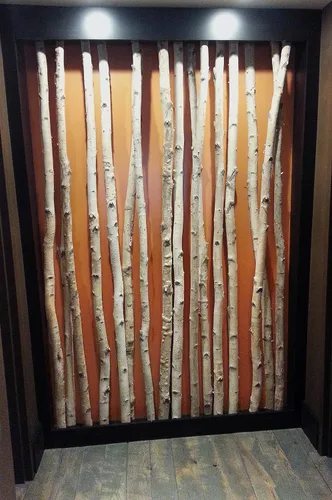 Vista 2 de Postes de abedul decorativos, 4 pies; 4 bastones de 1.5 a 2.5 pulgadas de diámetro