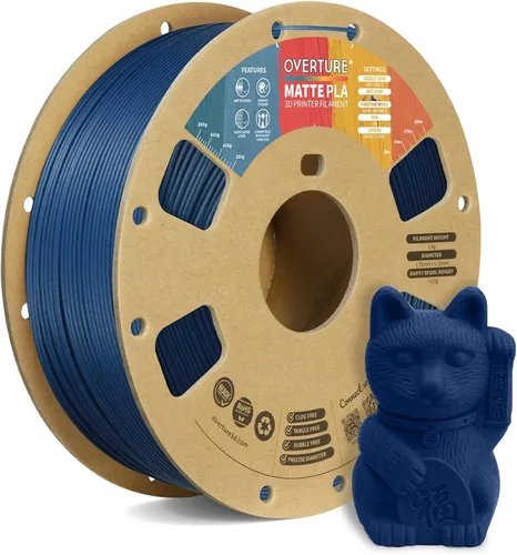 Vista 10 de OVERTURE Matte PLA Filament 1.75mm 1kg for FDM 3D Printer (Baby Pink)