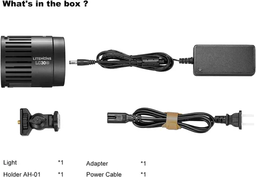 Vista 8 de Godox Litemons - Luz LED de mesa con soporte y cable de alimentación, 3200K-6500K 38W luz de video LED bicolor, CRI 95+/TLCl 96+, 11 efectos de luz