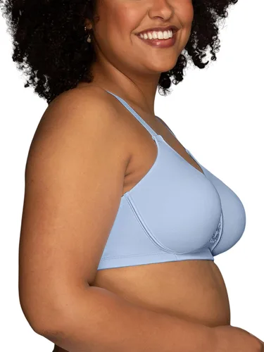 Vista 2 de Vanity Fair 71380 Sostén sin aro Beauty Back de figura completa para mujer, colores de moda Sin alambres - Blue Dreams