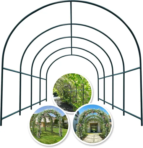 Vista 14 de YardGrow Greenhouse Frames for Larger Hot Garden House Support Arch Frame Climbing Plants/Flowers/Vegetables Outdoor (8.2x7x7.2 FT)