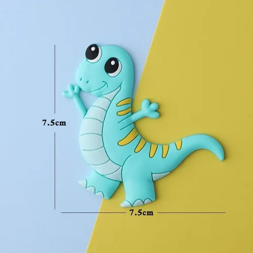 Vista 8 de Juego de 7 piezas de decoración de pastel de dinosaurios lindos para baby shower, temática de dinosaurios, suministros de fiesta de cumpleaños