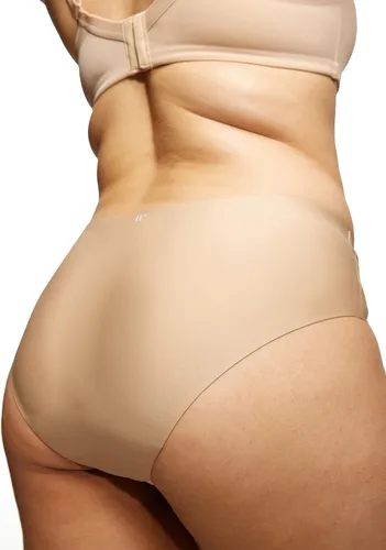 Vista 9 de Ropa Interior Bikini Sin Costuras LEAKPROOF2.0 para Mujeres Bragas de Período que Sostienen 6 Tampones Ropa Interior a Prueba de Fugas, beige