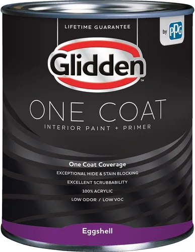 Vista 17 de Glidden Pintura Interior + Imprimación: Gris/Plata Antigua, Una Capa, Satinado, 1 Galón