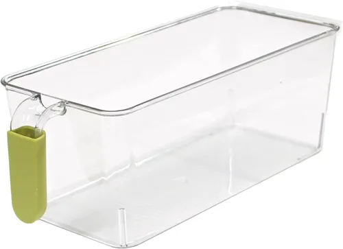 Vista 3 de SERENITA Contenedores transparentes de almacenamiento de alimentos con asa, contenedores organizadores de refrigerador, juegos de recipientes