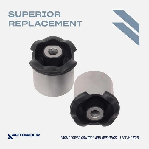 Vista 4 de AUTOACER Kit de suspensión delantera 8 piezas: - Kit de bujes para brazo de control delantero superior e inferior izquierdo + derecho - Para LR3