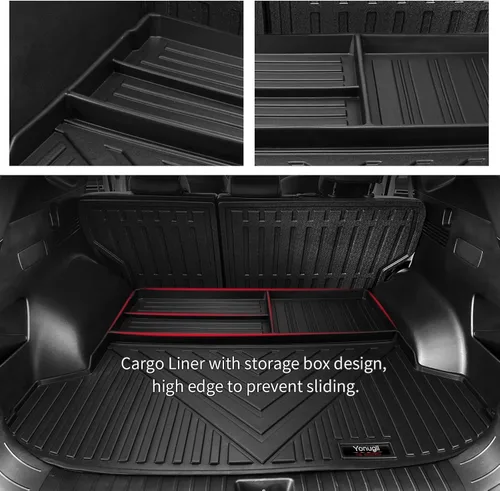 Vista 4 de Alfombrillas personalizadas para Hyundai Tucson 2022, 2023, 2024, 2025, 2026, juego completo de alfombrillas de protección de goma TPE para todo