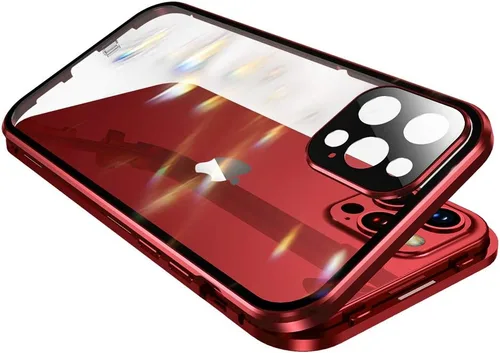 Vista 37 de Funda Henghui magnética con cierre compatible con iPhone 11, de vidrio, con protector de lente de cámara y protector de pantalla, cierre de Azul