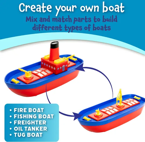 Vista 7 de POPULAR PLAYTHINGS Juguete magnético de baño Build-a-Boat