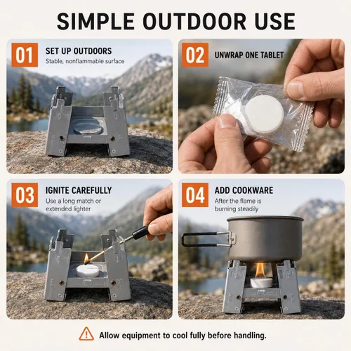Vista 5 de Solid Fuel Tablets - Compact Size, High Energy, Safe and Reliable