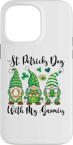 Vista 11 de iPhone 16 St Patricks Day Tee Shamrock Shirt Three Gnomies St Patricks Case