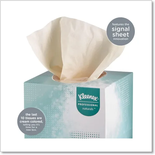 Vista 4 de Kleenex 21272BX Naturals - Pañuelo facial, 2 capas, blanco, 95 hojas (1 caja)